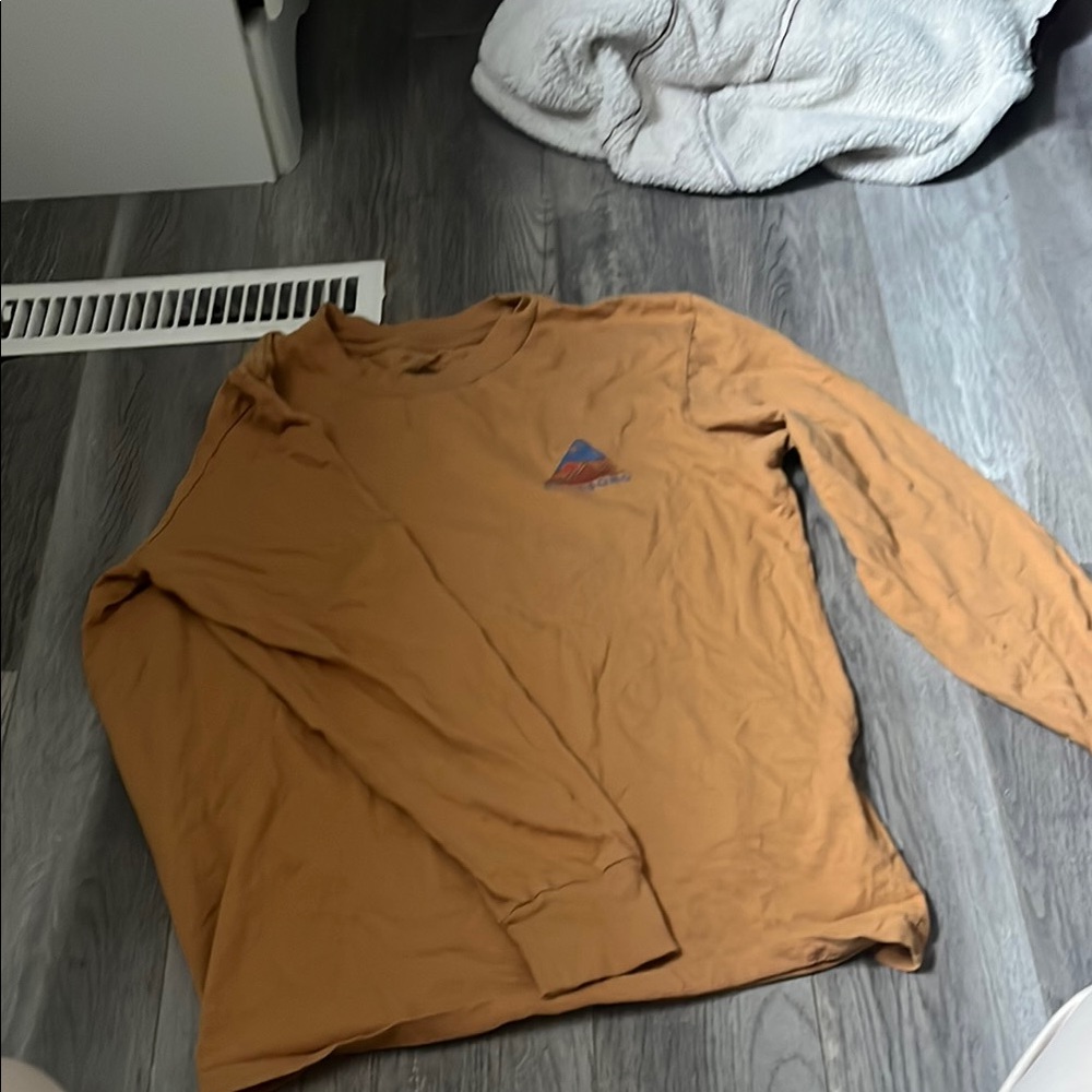 Men's Brown Long Sleeve Shirt